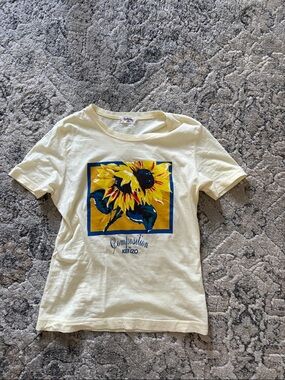 Kenzo Yellow Sunflower Graphic Tee